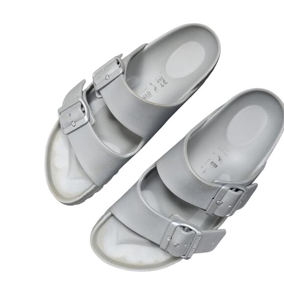 Birkenstock Arizona Sandals Womens EU 37 Gray EVA Arizona Waterproof Slides - Picture 2 of 6